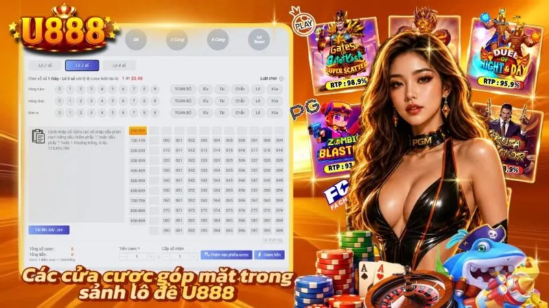 Nhiều cửa cược được sắp xếp rõ ràng giúp dễ nhận diện từng lựa chọn