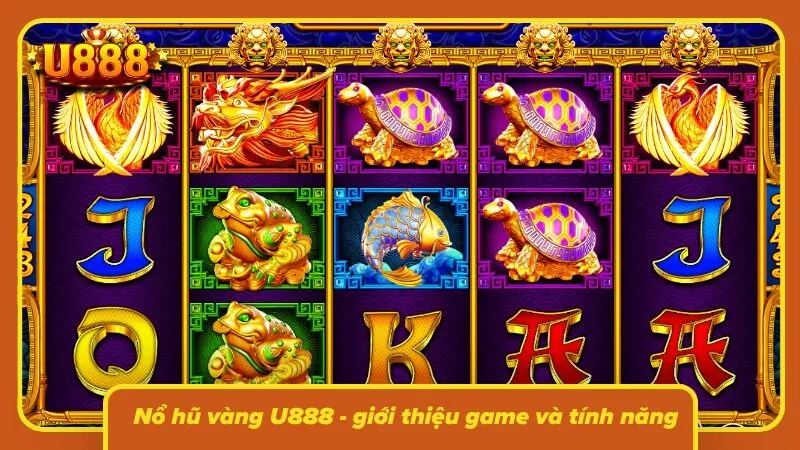 Giao diện game nổi bật với hũ vàng và nhiều tính năng thưởng