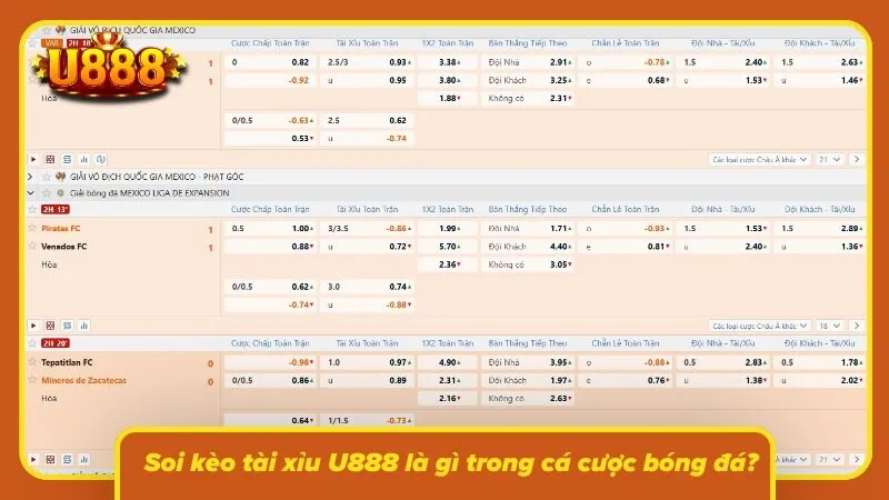 Người chơi theo dõi tổng bàn thắng dự kiến qua mốc tài xỉu